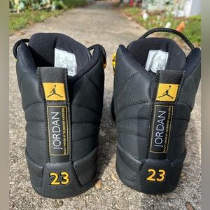 Nike Air Jordan 12 Retro Black Taxi Gold Men’s Size 11